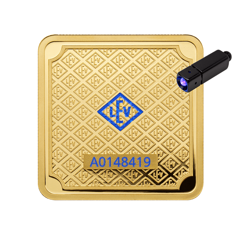 50 g .9999 quadratisch - Goldbarren Geiger original