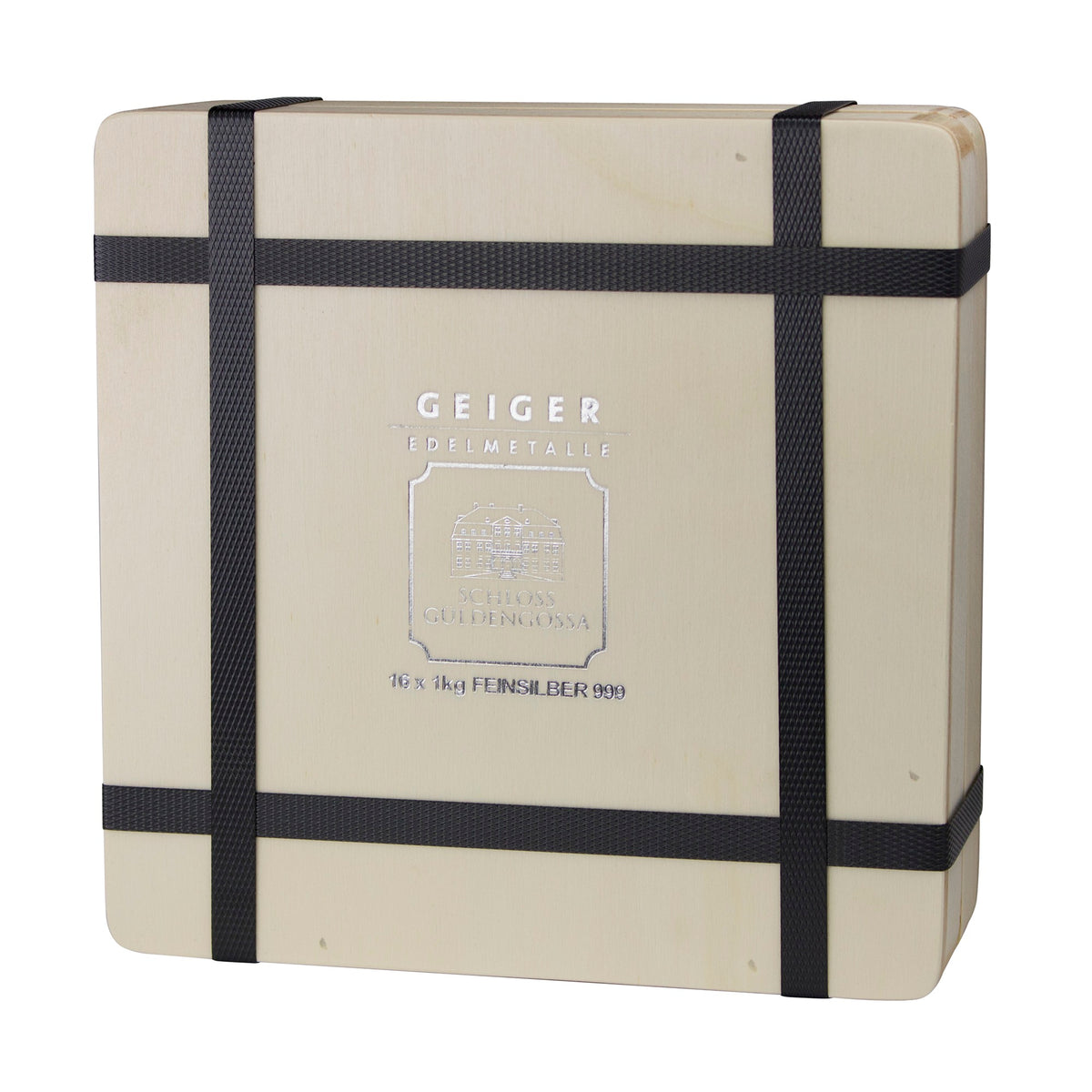 1 kg .999 quadratisch verschweißt - Silberbarren Geiger original