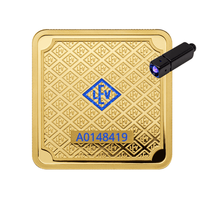 50 g .9999 quadratisch - Goldbarren Geiger original