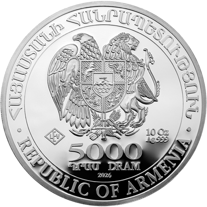 Noah's Ark 2026 - Armenia 10 oz Silver Coin .999
