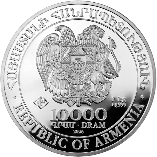 Noah's Ark 2026 - Armenia 1 kg Silver Coin .999