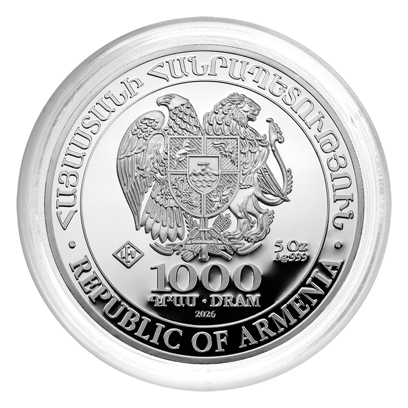 Noah's Ark 2026 - Armenia 5 oz Silver Coin .999