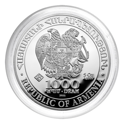 Noah's Ark 2026 - Armenia 5 oz Silver Coin .999